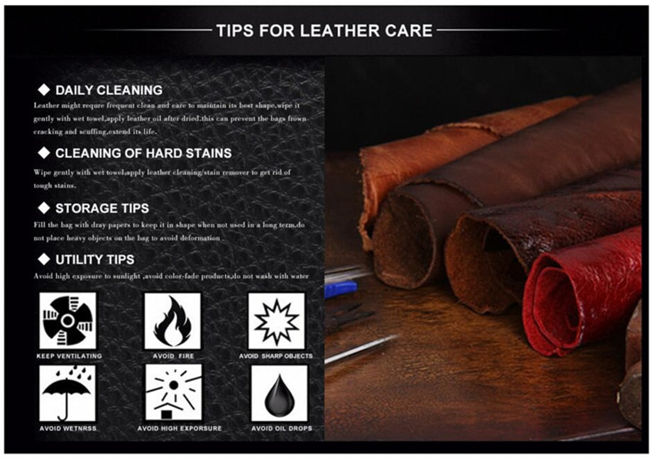 JEEP BULUO High Capacity Leather Backpack