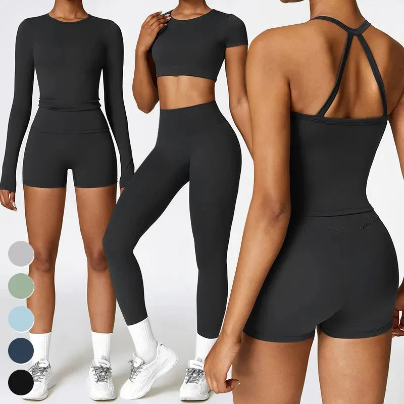 5 Piece Yoga Fitness Gym Sets for Women