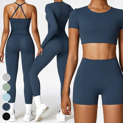 5 Piece Yoga Fitness Gym Sets for Women