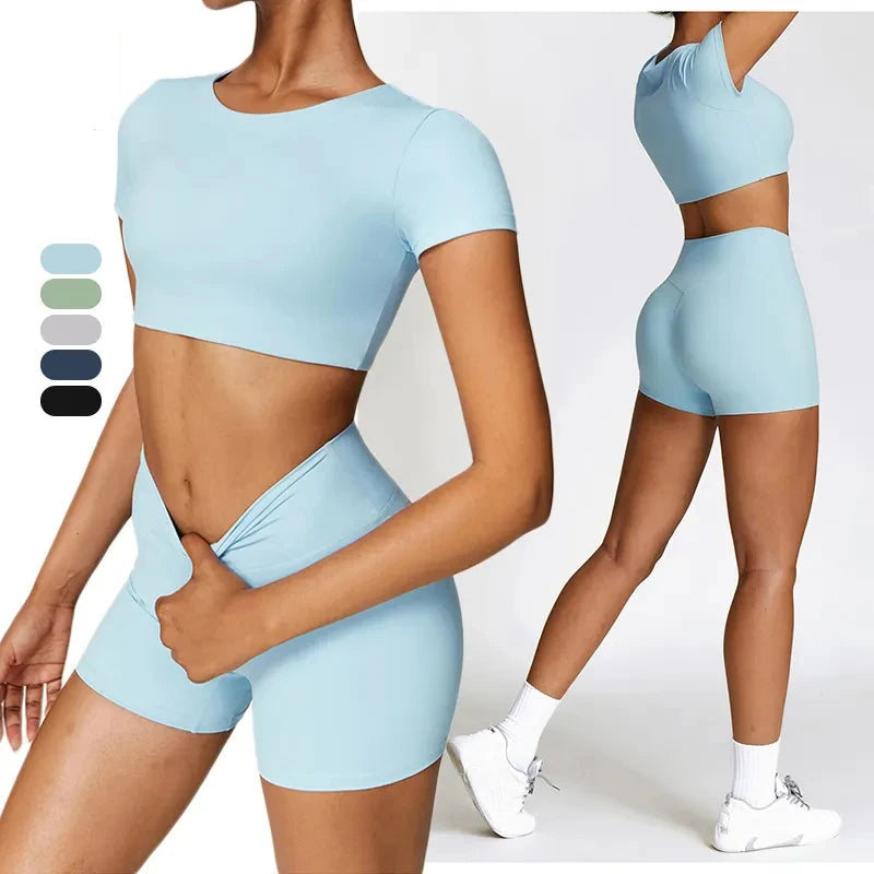 5 Piece Yoga Fitness Gym Sets for Women