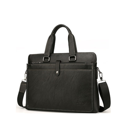 JEEP BULUO Luxury Leather Business Men Shoulder Bag