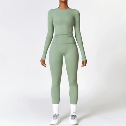Long Sleeve and Legging Yoga Set