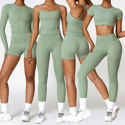 5 Piece Yoga Fitness Gym Sets for Women