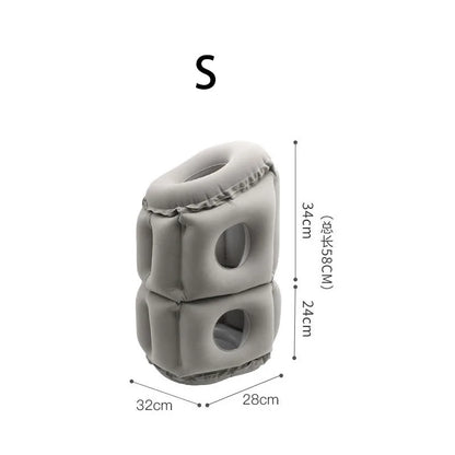 Flocking Travel Inflatable Pillow Rest Pillow