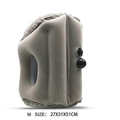 Flocking Travel Inflatable Pillow Rest Pillow