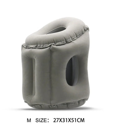Flocking Travel Inflatable Pillow Rest Pillow
